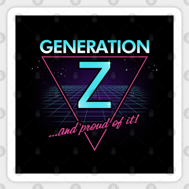 80's Inspired Gen Z Generation Z Zoomer Slogan Sticker by BoggsNicolas